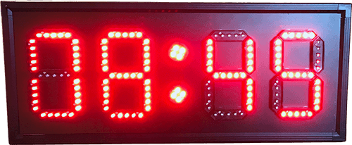 LedXtra - LED Displays - Tijd-en-Aftelklok-vrijstaand